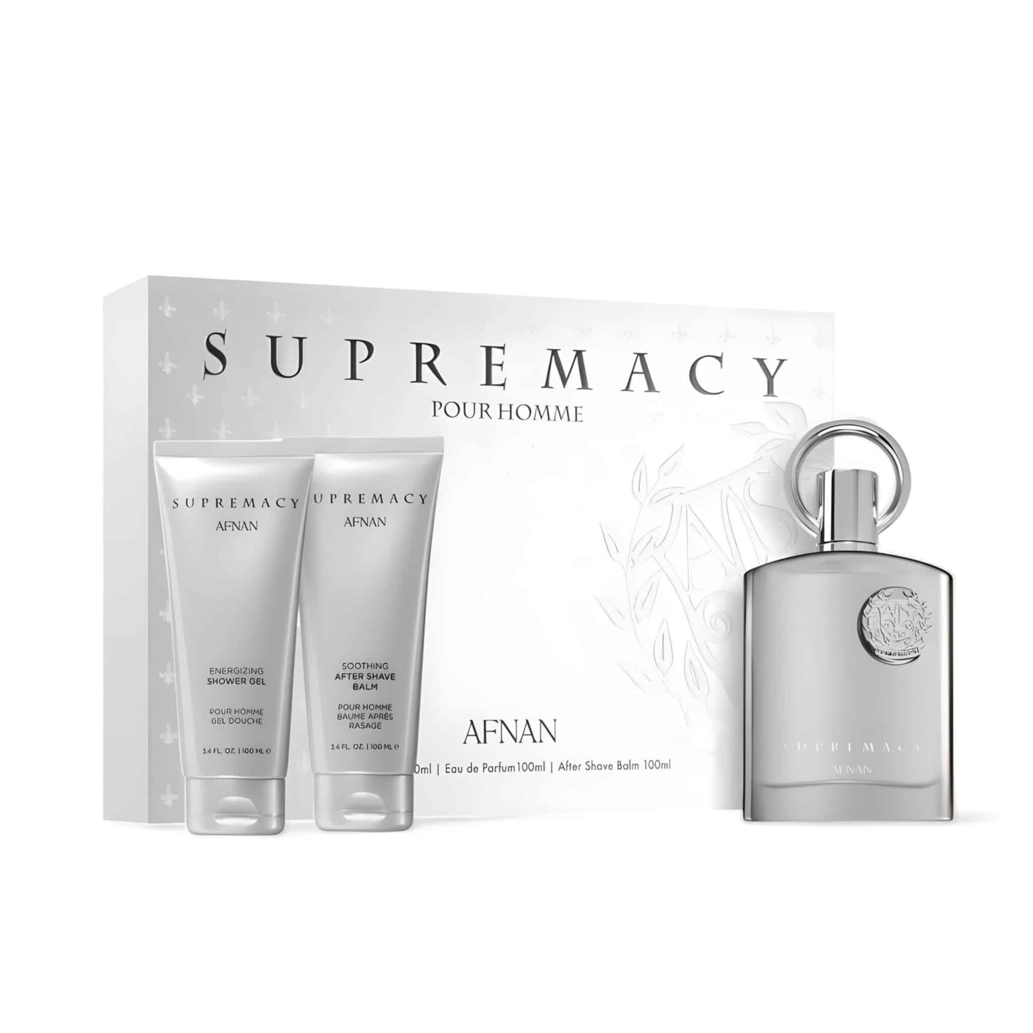 Afnan Supremacy Silver 100ml Gift Set By Afnan