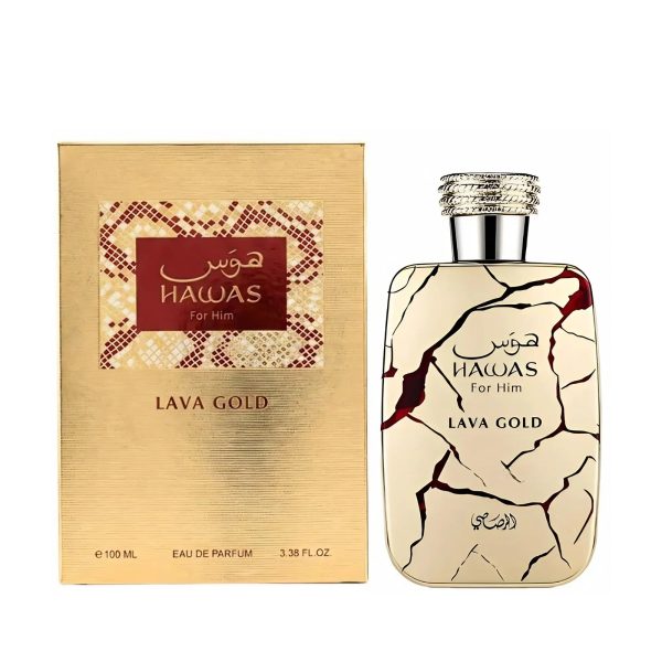 Hawas Lava Gold Perfume 100ml EDP Rasasi